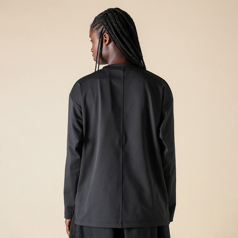 Mizuno Heavy  Long Sleeve T-Shirt Black